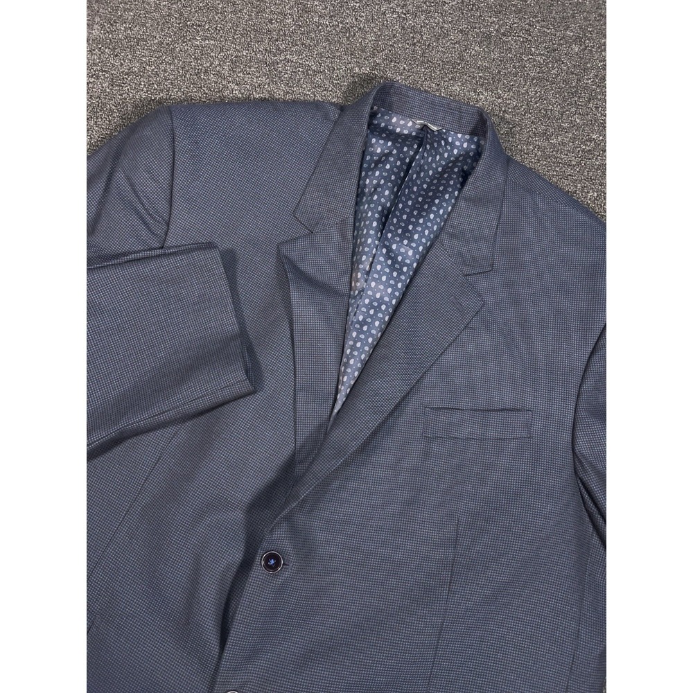 Oak Hill Blazer Jacket Sport Coat Men 3XL 54R Blue Geometric DXL Paisley Lined